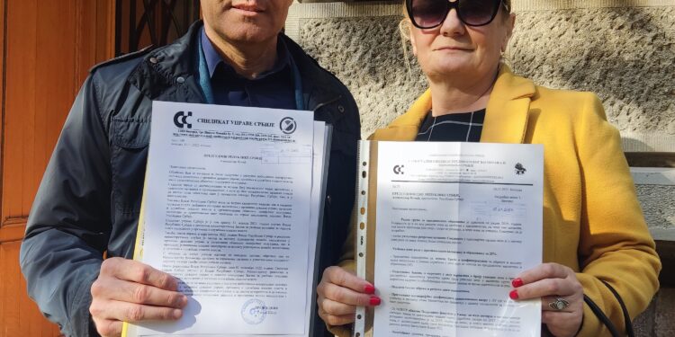 Dopisi sindikata uprave i predškolaca upućeni predsedniku države i premijerki