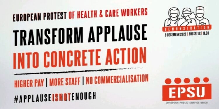 Evropski zdravstveni radnici na protest u Briselu poručuju: Dosta je bilo!