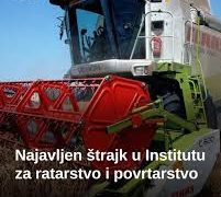 Savez podržava najavljeni štrajk u Institutu za ratarstvo