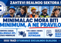 ZAHTEV SA PREDLOGOM MERA ZA UNAPREĐENjE POLOŽAJA ZAPOSLENIH U REALNOM SEKTORU REPUBLIKE SRBIJE — INICIJATIVA ZA RAZMATRANjE U SOCIJALNO-EKONOMSKOM SAVETU REPUBLIKE SRBIJE