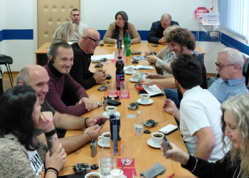 Goran Milić sa austrijskim sindiklacima